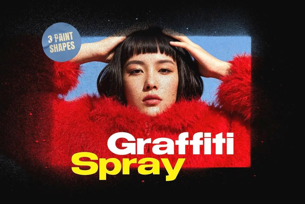 Graffiti Spray Shapes Effect