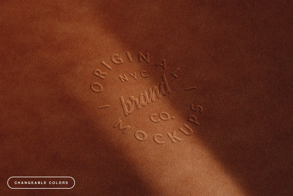 Embossed Fabric Logo Mockups