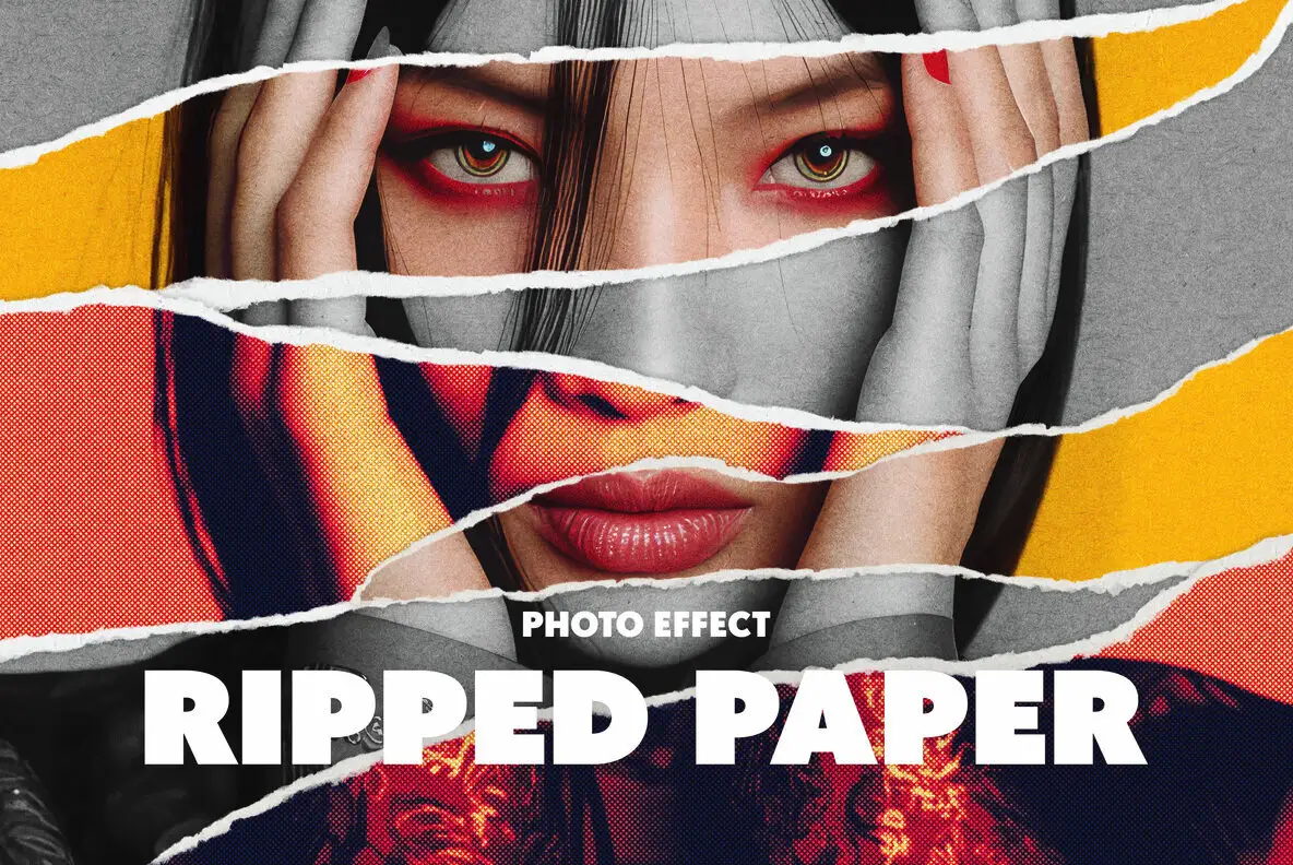 Torn Paper Photo Effect