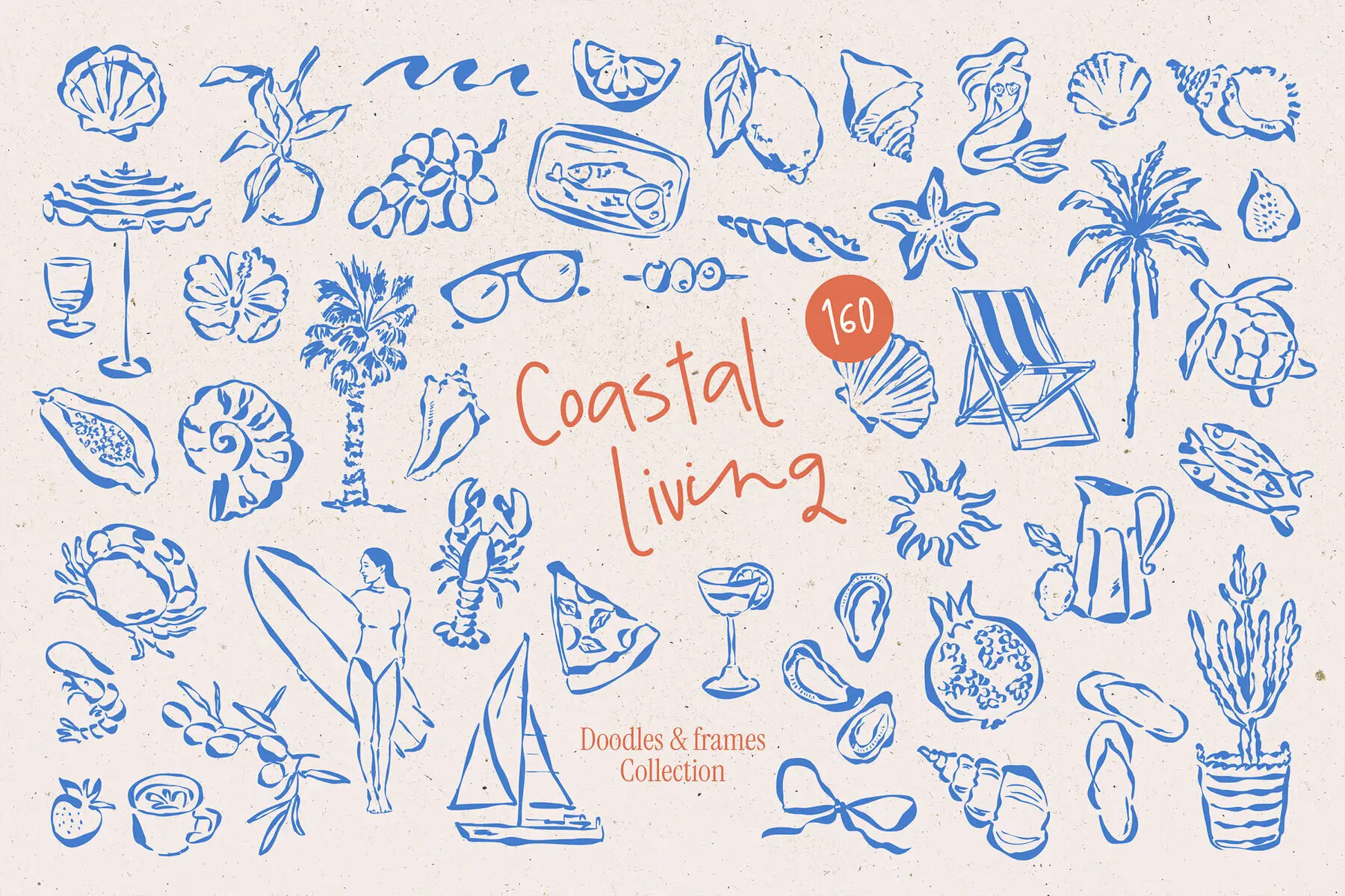 Coastal living illustrations