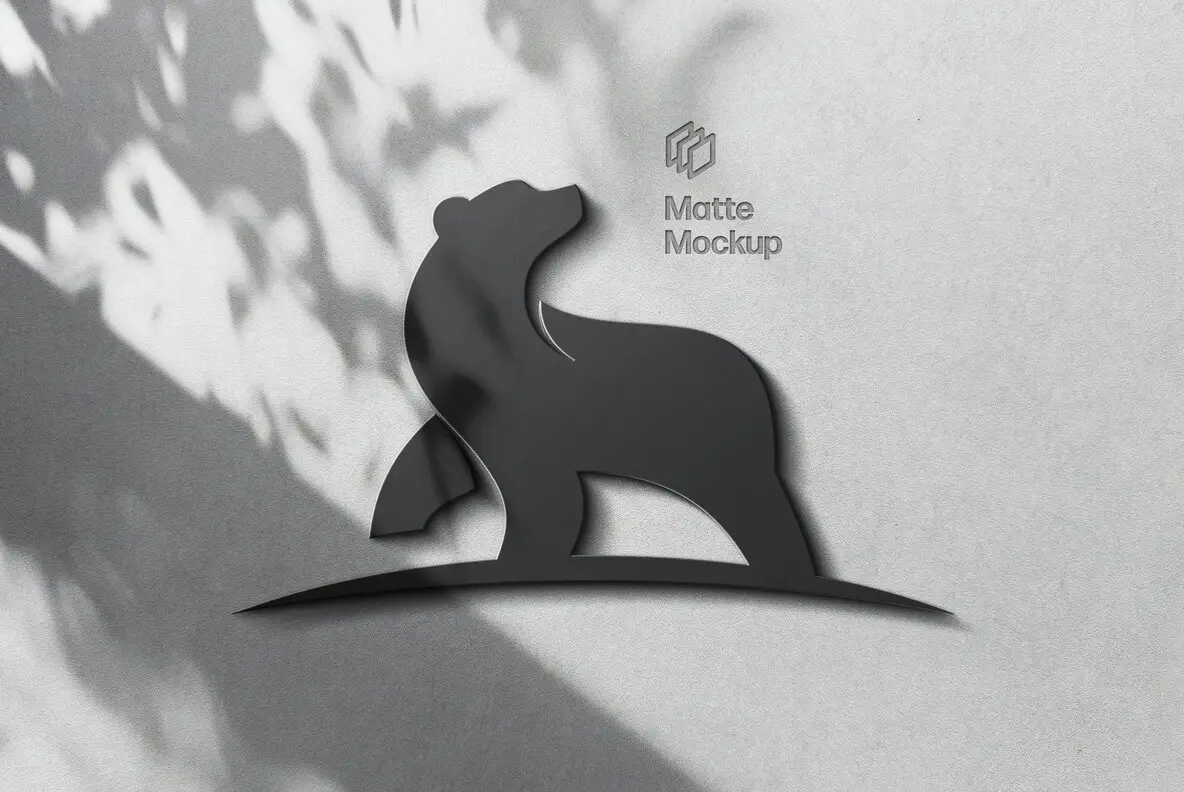 Gray Matte Signage Mockup