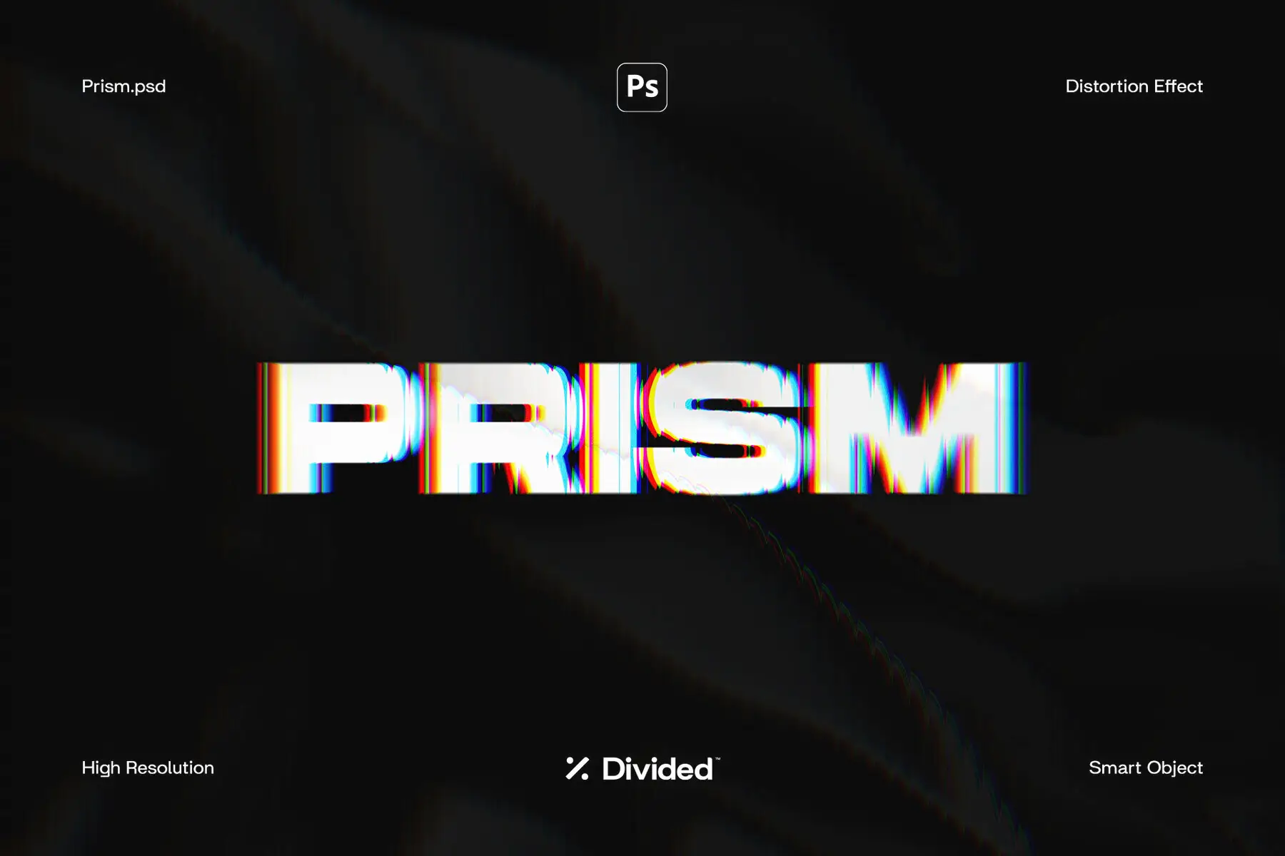 Prism Text Distortion Effect