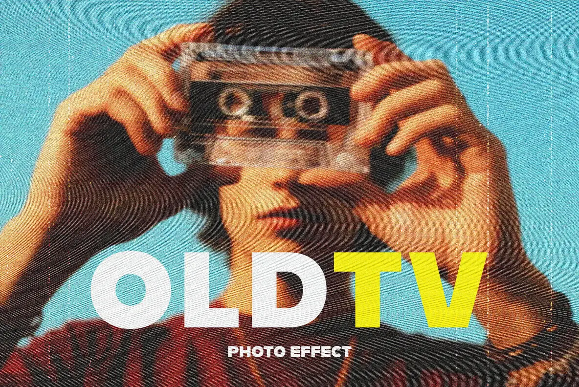 Old TV Photo Effect
