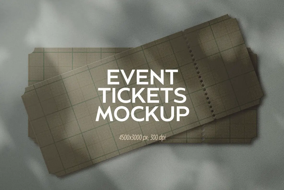 Event Tickets Mockup