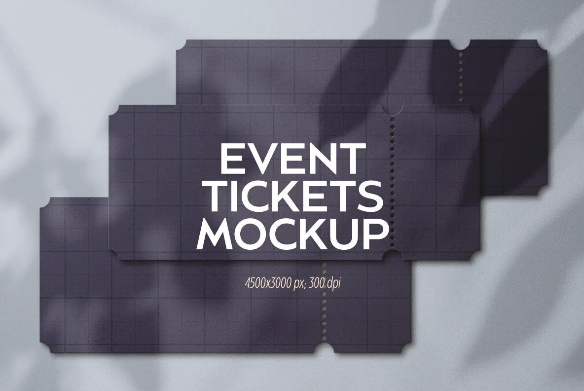 Event Tickets Mockup