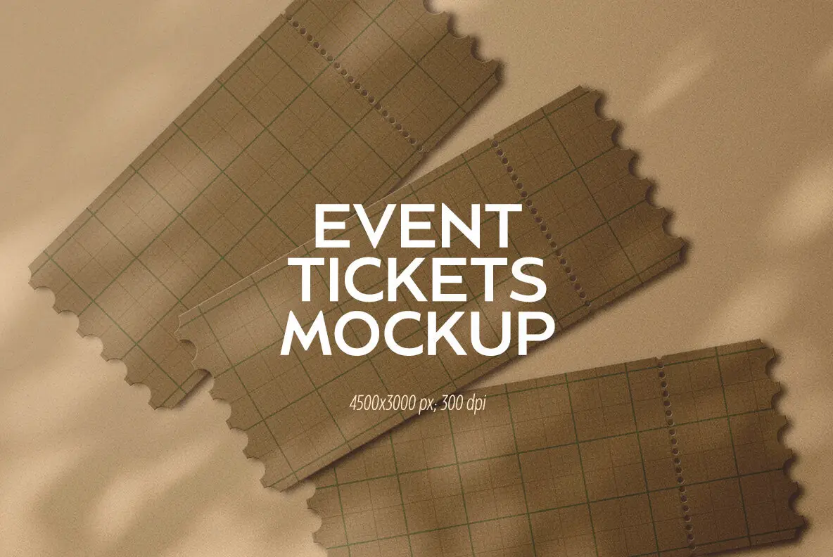 Event Tickets Mockup