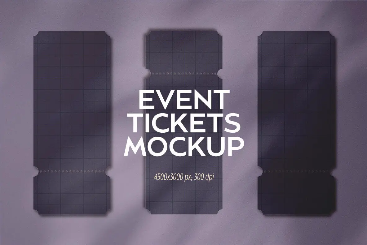 Event Tickets Mockup