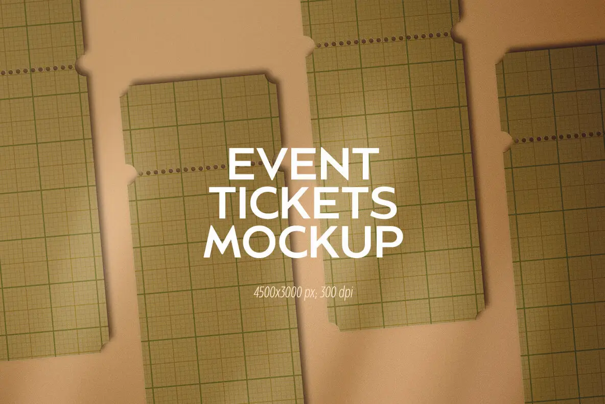 Event Tickets Mockup