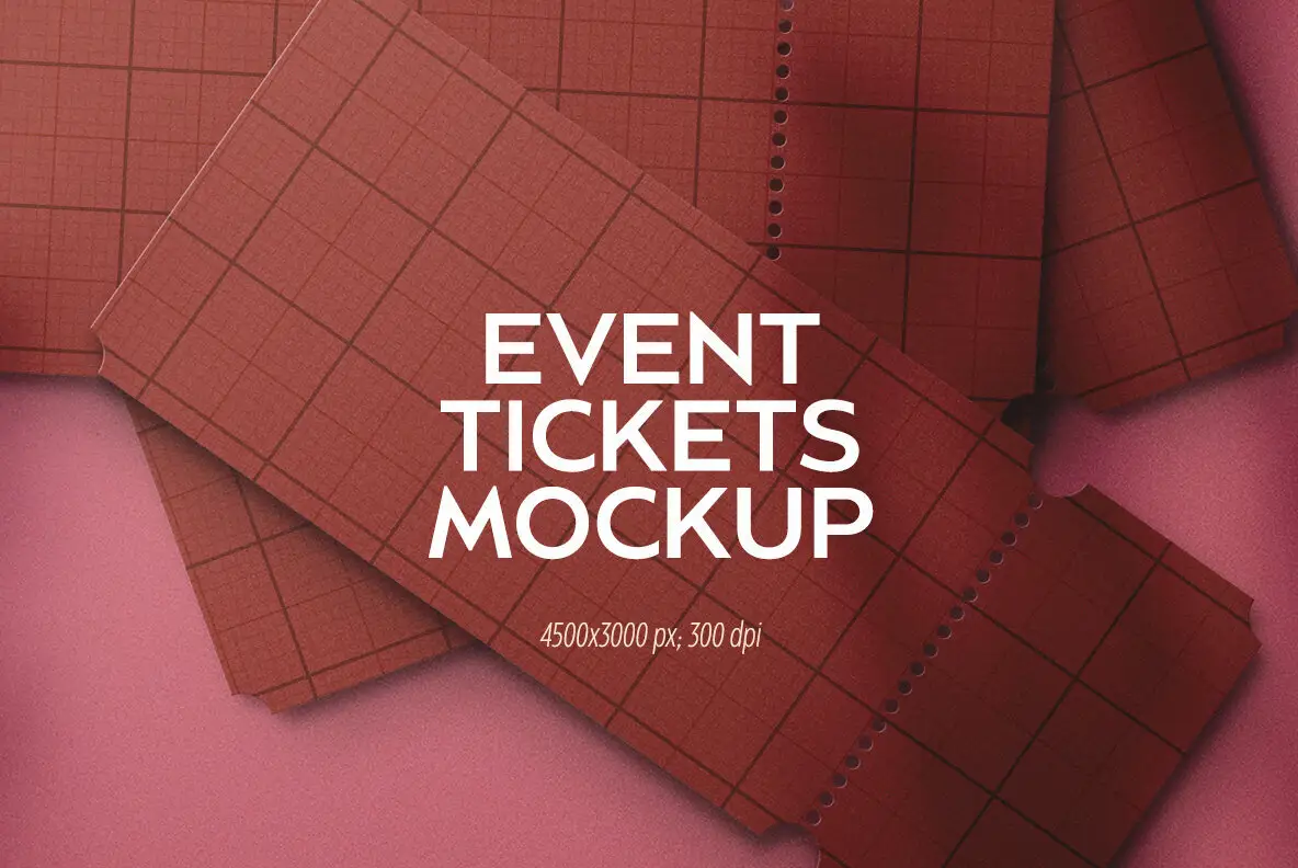 Event Tickets Mockup