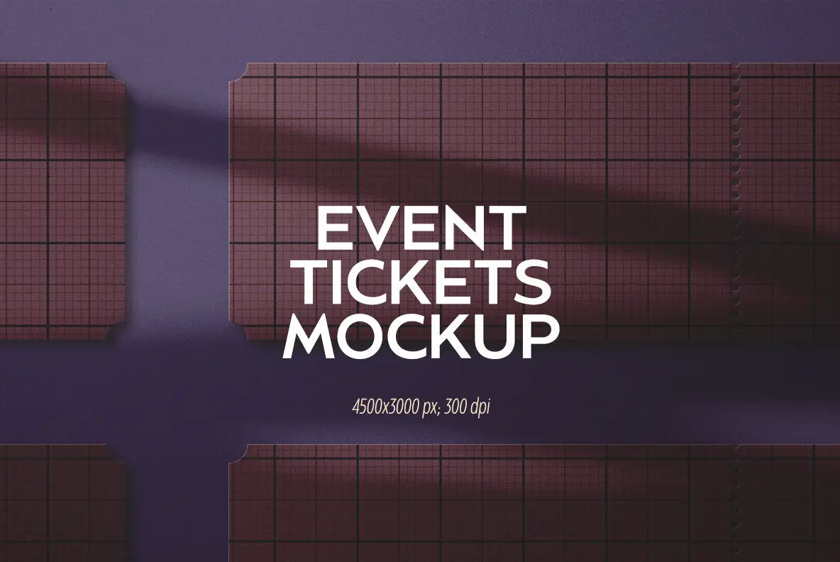 Event Tickets Mockup