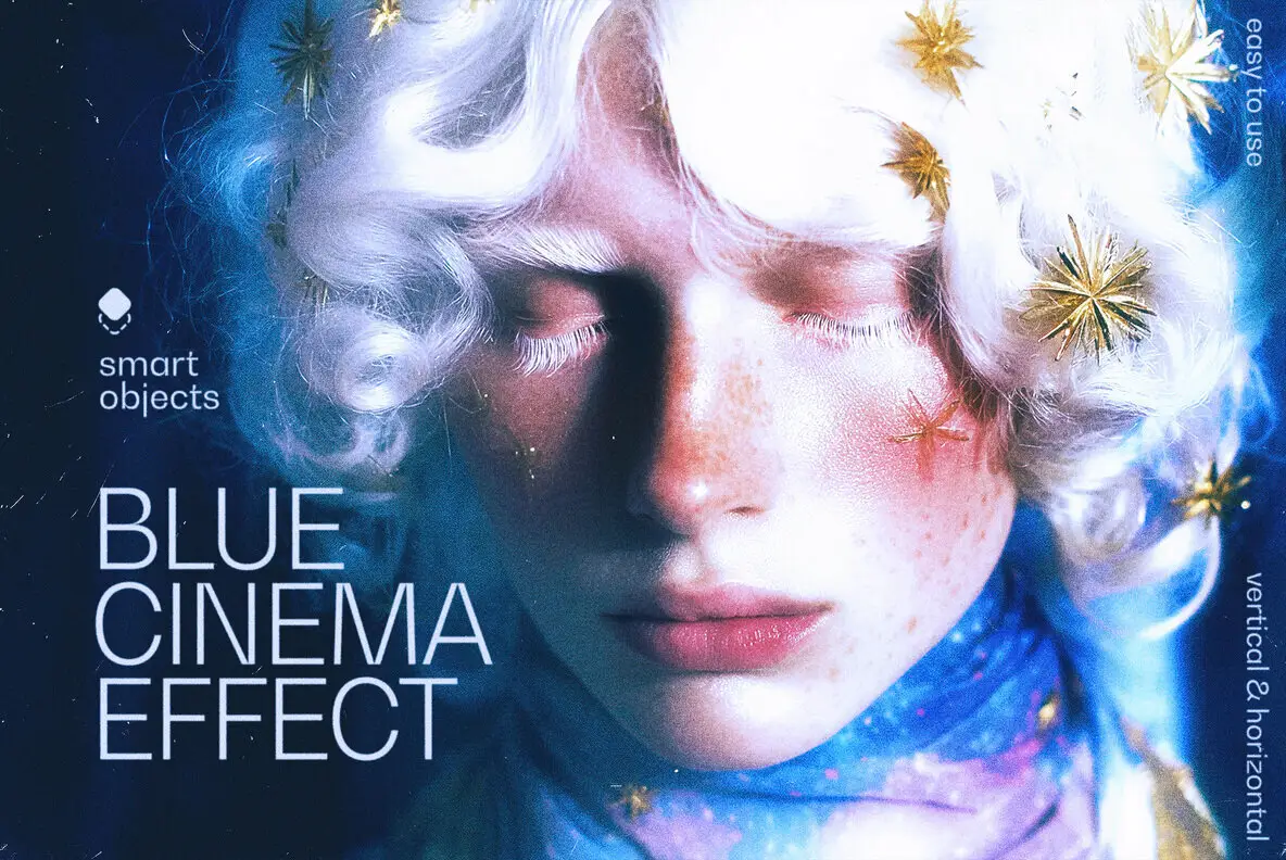 Blue Cinema Photo Effect