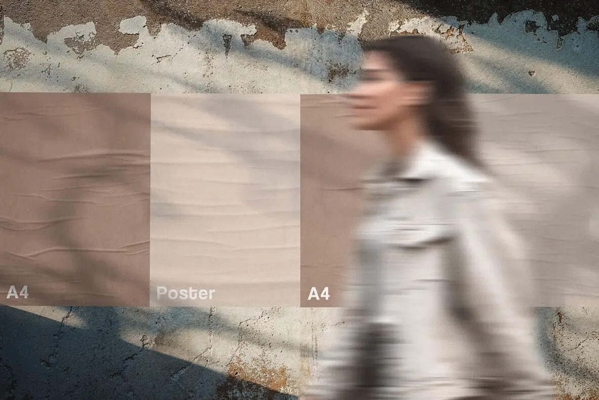 4 A4 Posters Mockup