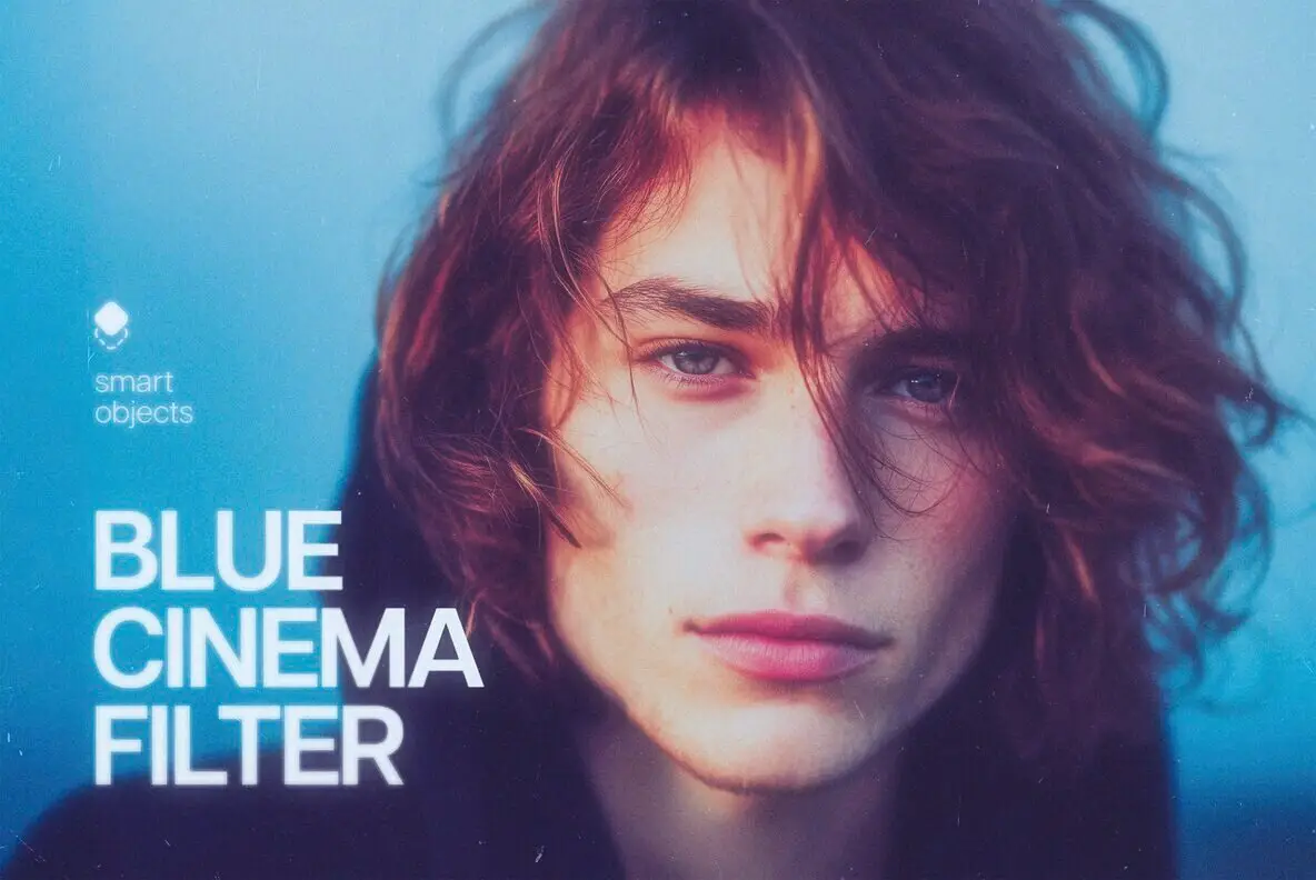 Blue Cinematic Filter Photo Effect