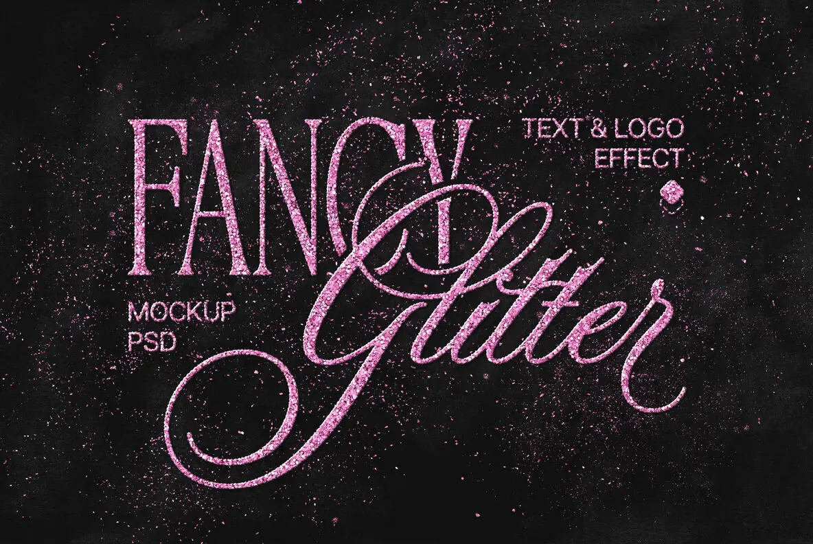 Glam Glitter Text and Logo Effect