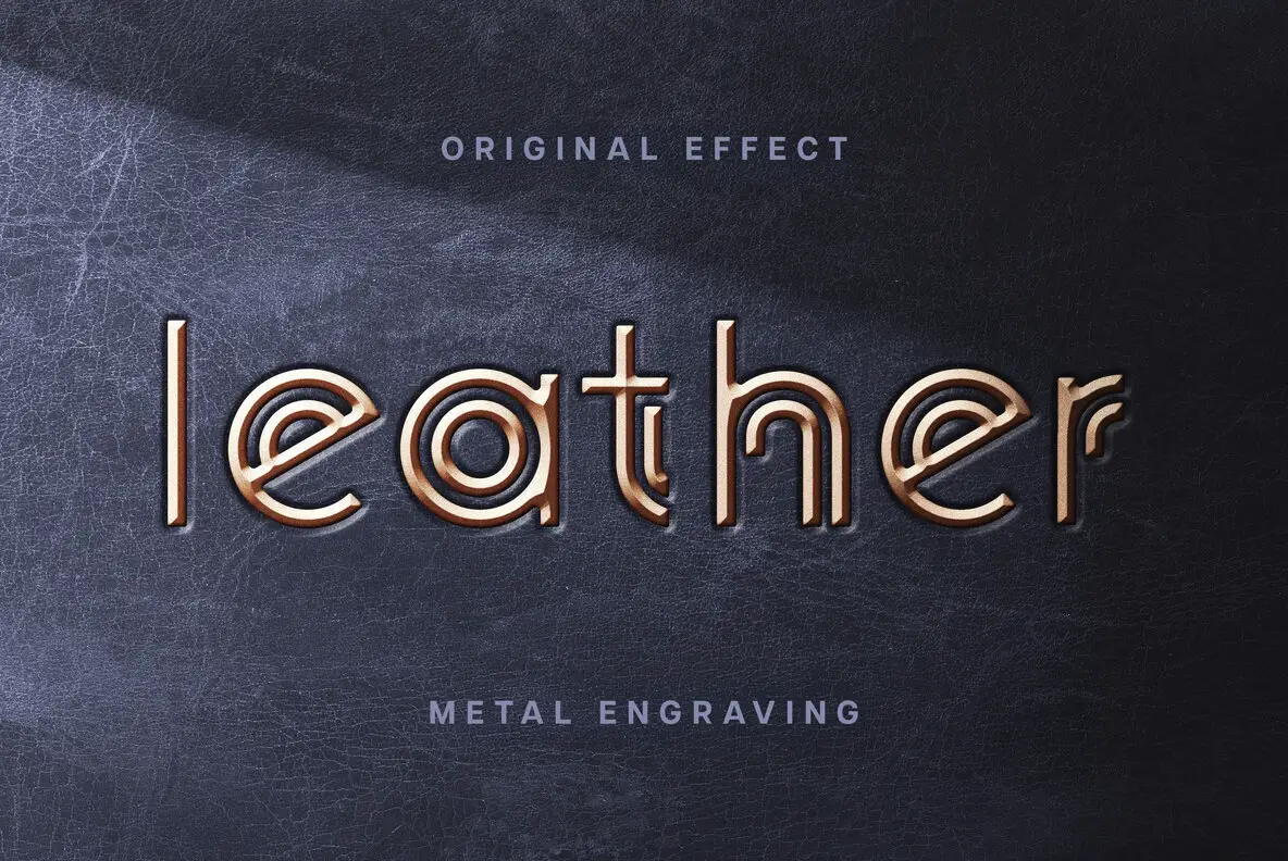 Metal Engraving Mockup