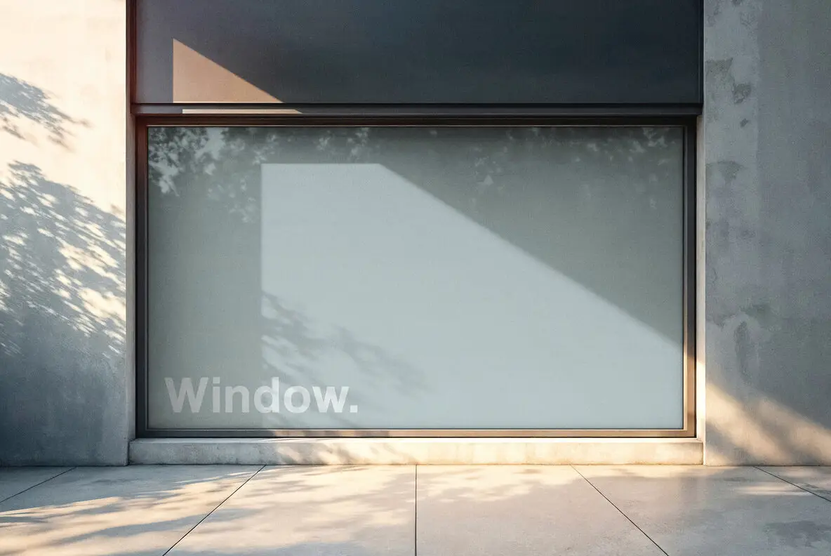 Window Billboard Mockup