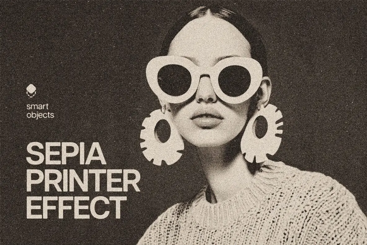 Sepia Printer Photo Effect