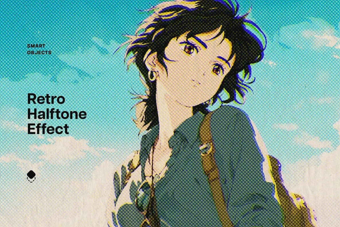 Retro Halftone Design Effect