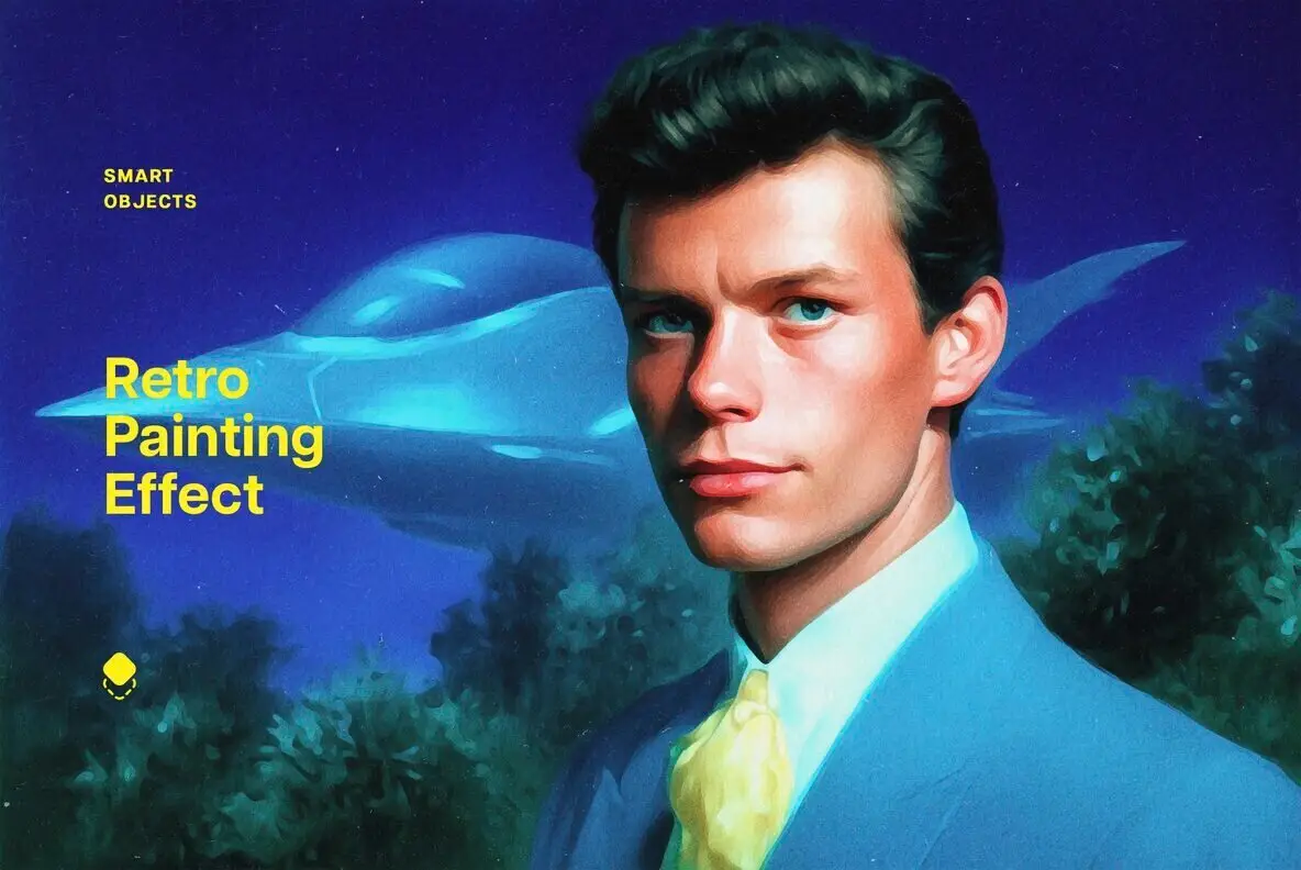 Retro Painting Photo Effect