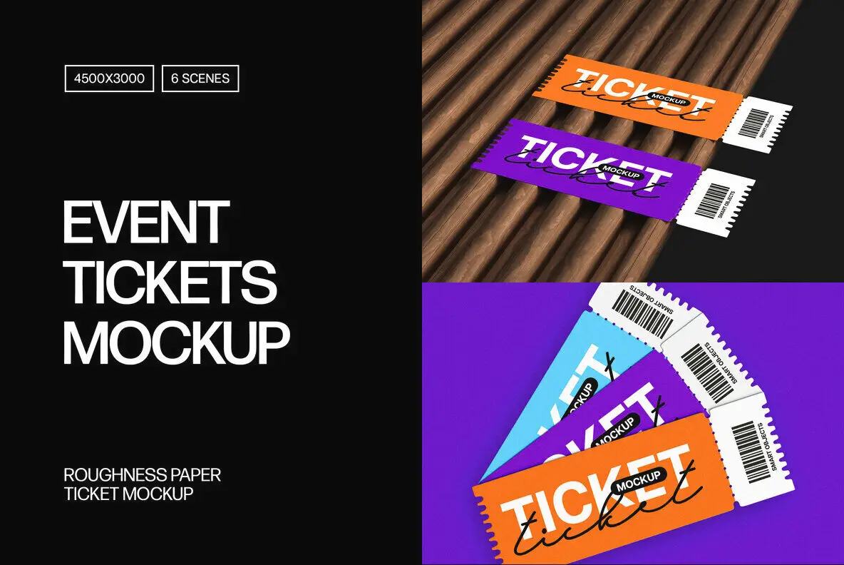 Event Ticket Mockup Collection