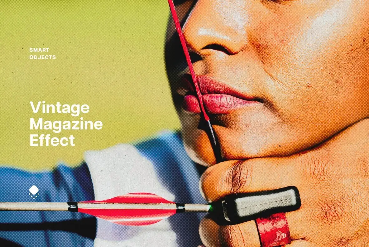 Vintage Magazine Photo Effect