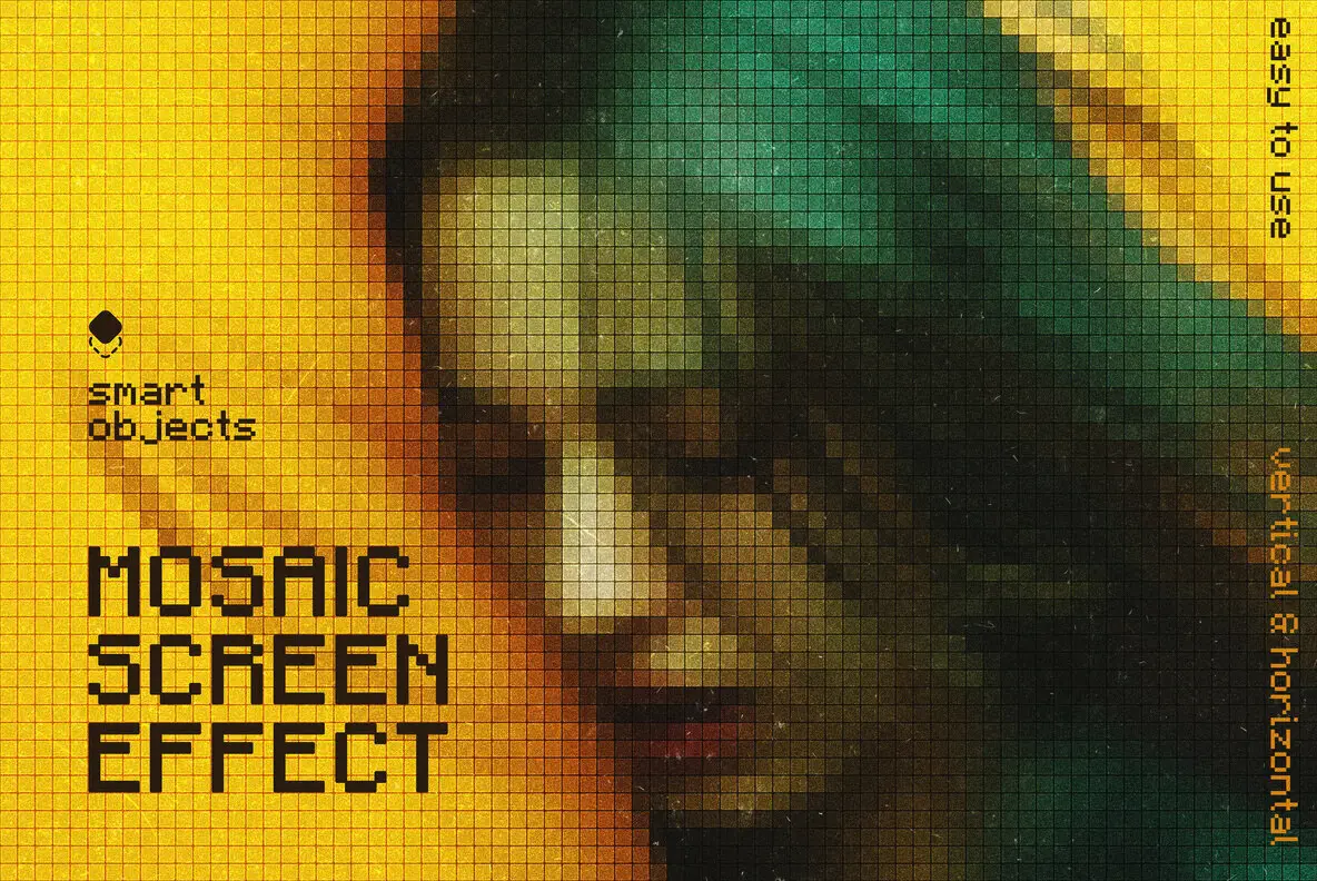 Mosaic Screen Photo Effect