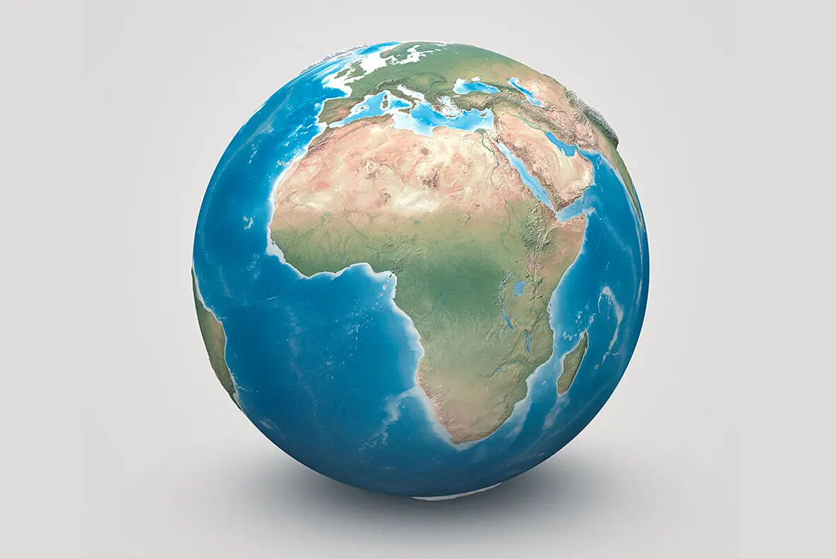 High Quality 3D Earth globe