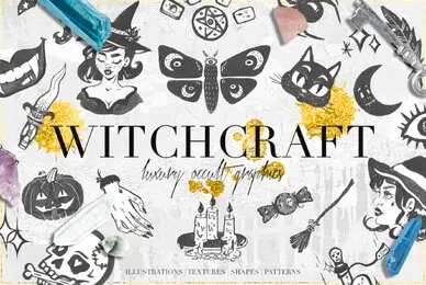 Halloween Black Magic Cliparts