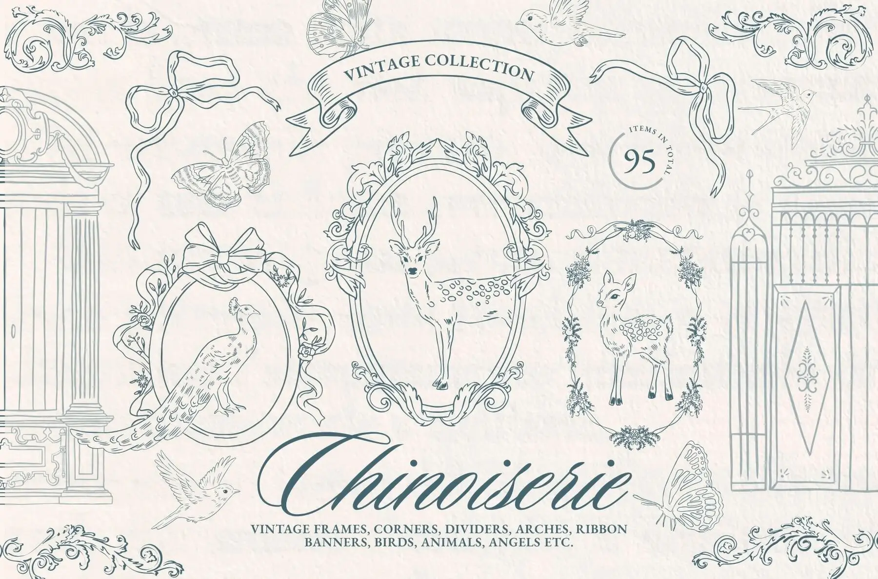 Vintage Chinoiserie Frame Collection