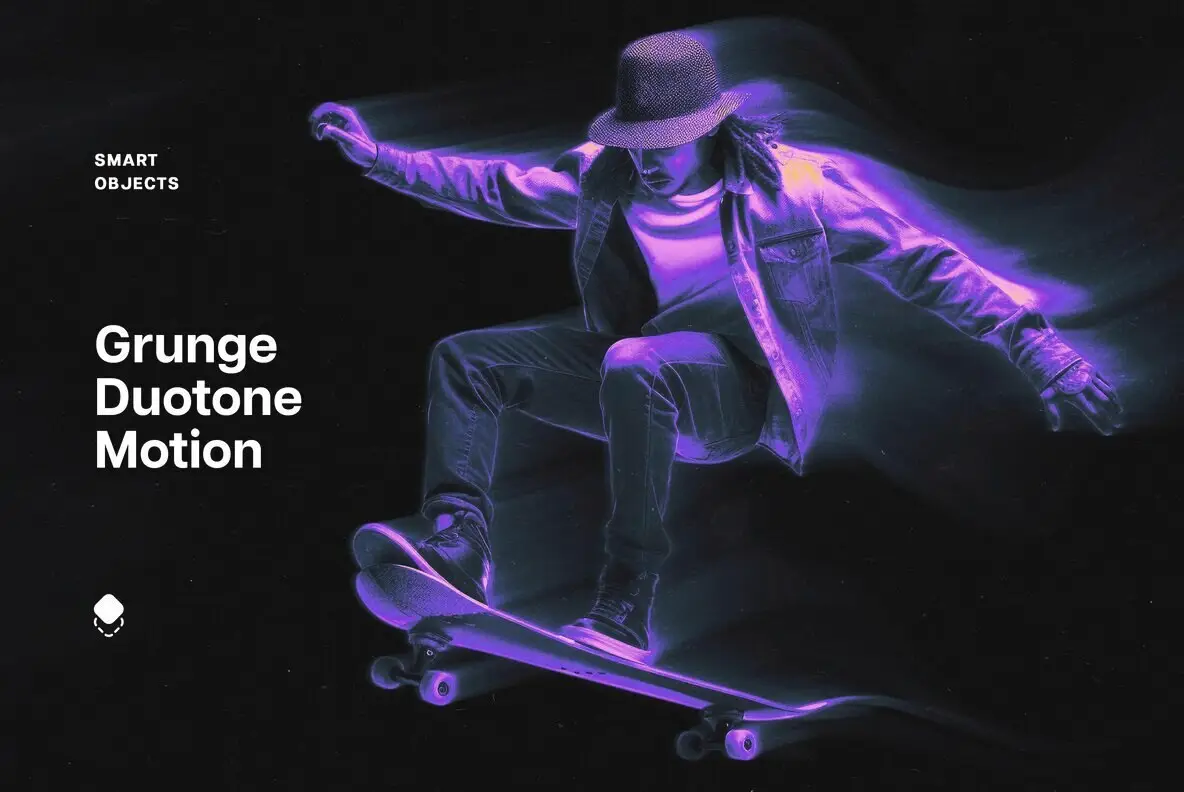 Grunge Duotone Motion Photo Effect