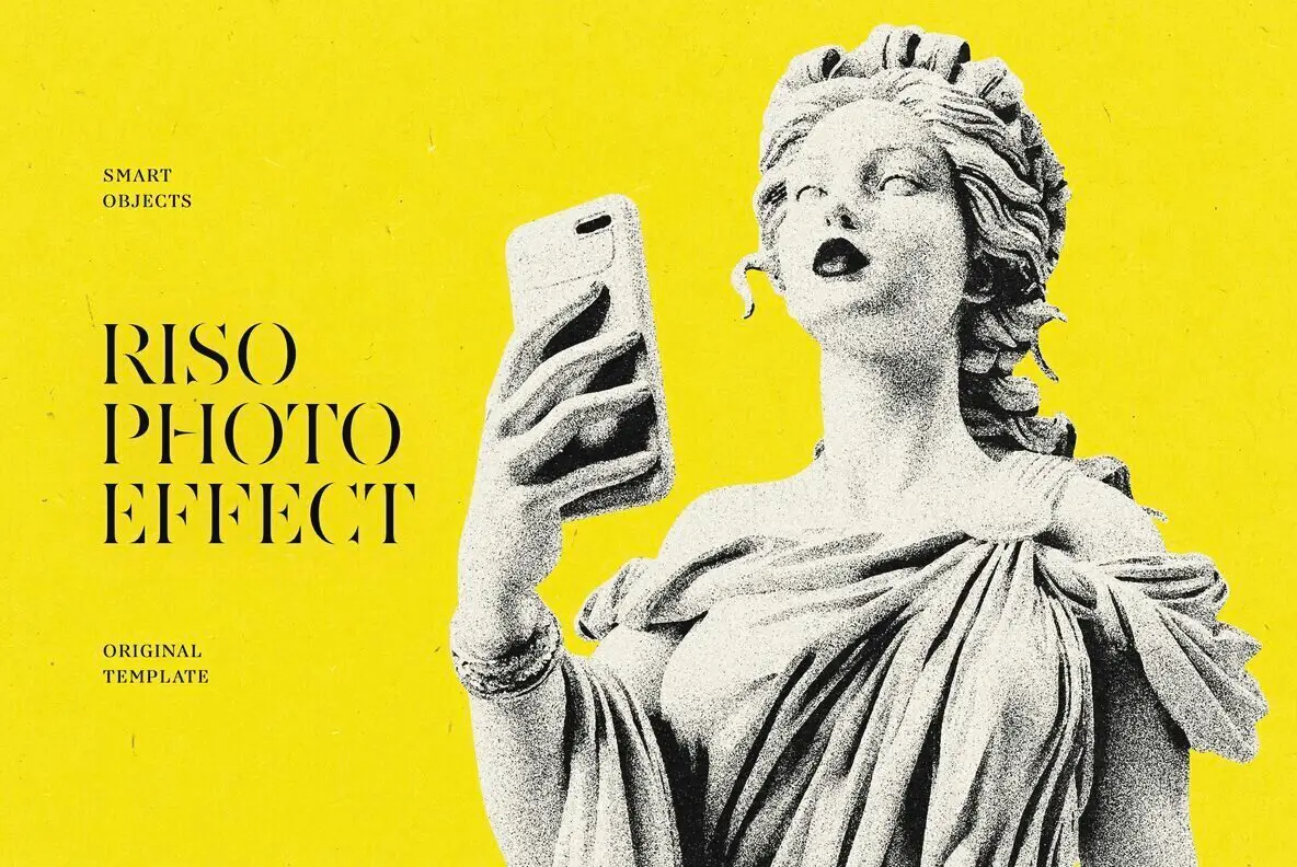 Grainy Risographic Photo Effect