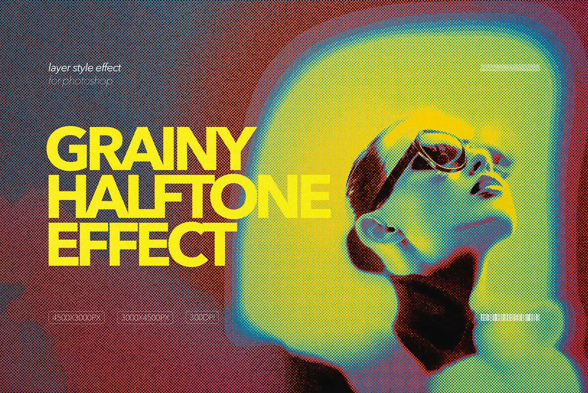 Grainy Halftone Effect
