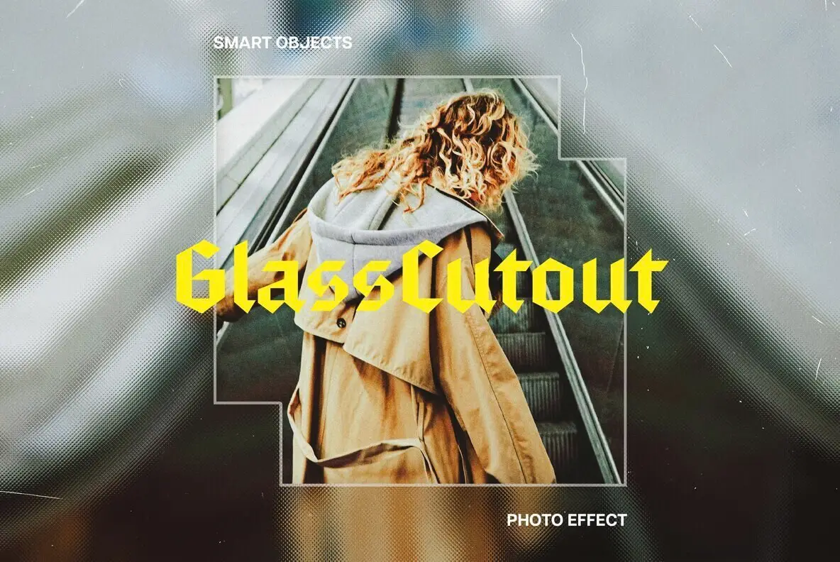 Glass Cutout Photo Effect