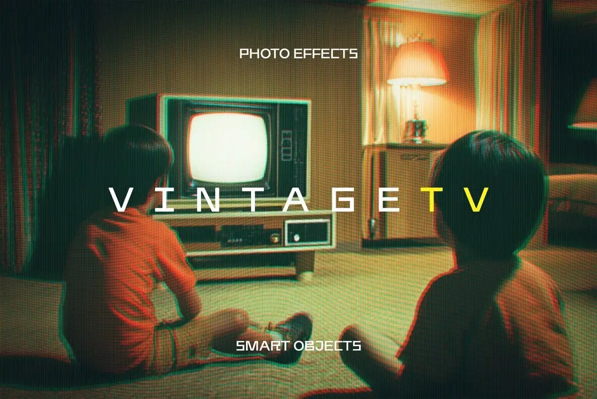 Vintage TV Photo Effect