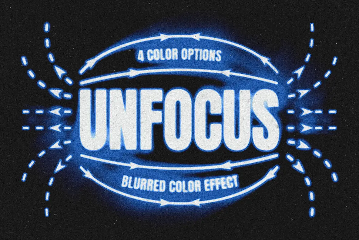 Colored Blur Text Effect