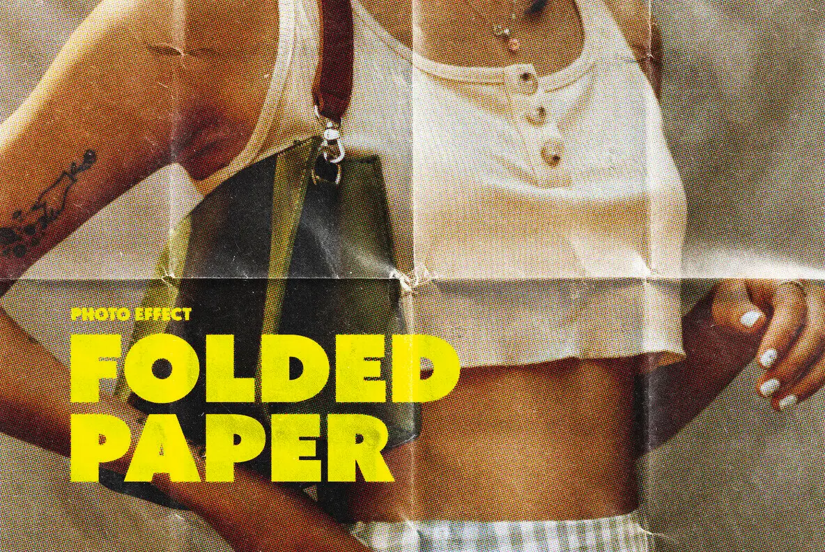 Folded Paper Photo Effect