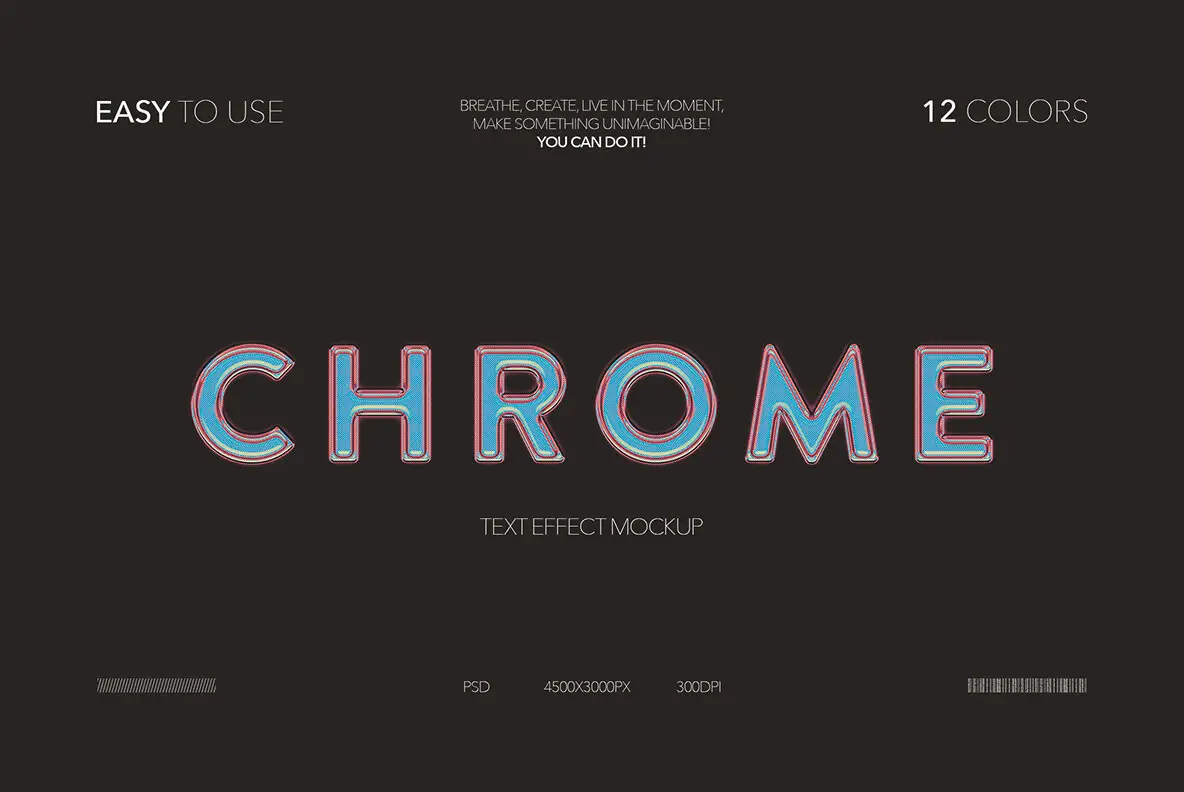 Chrome Text Effect