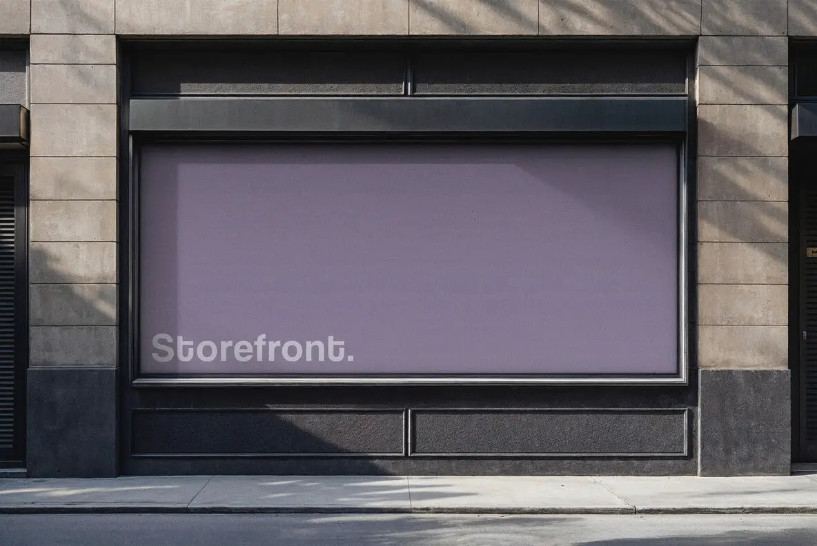 Storefront Billboard Mockup