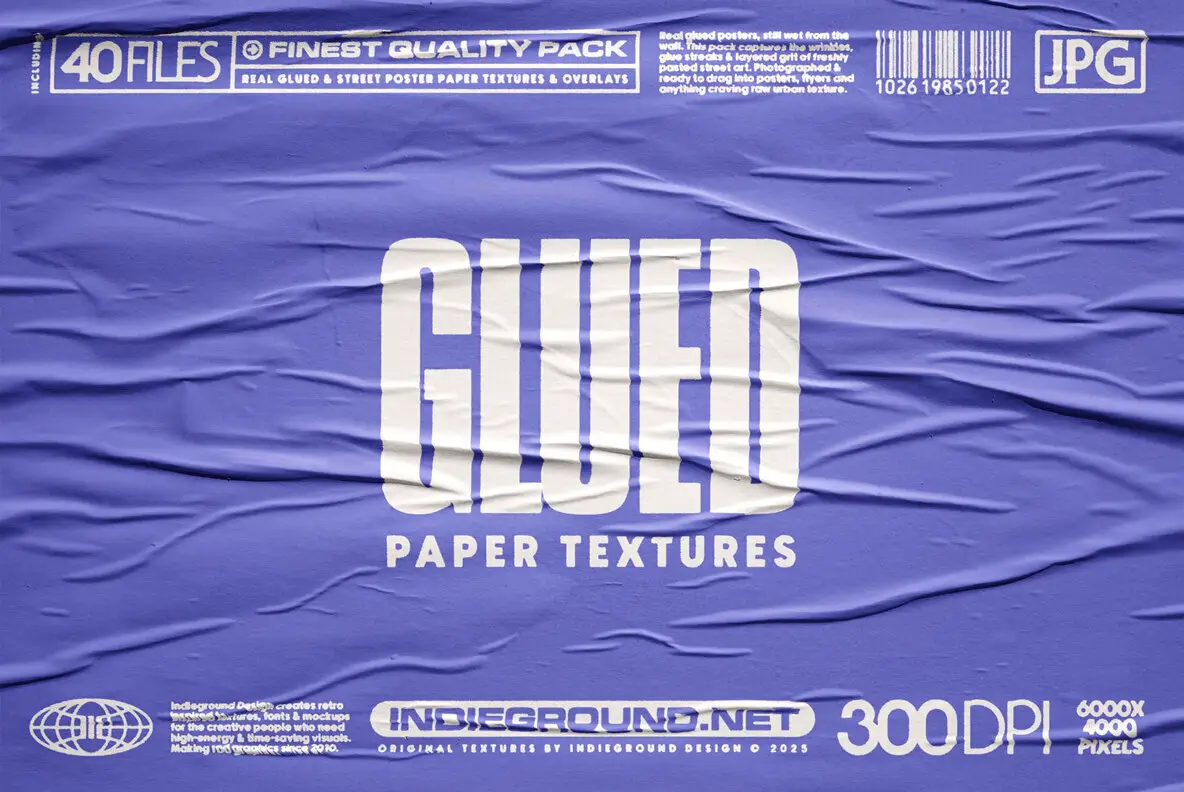 Glued Paper Textures