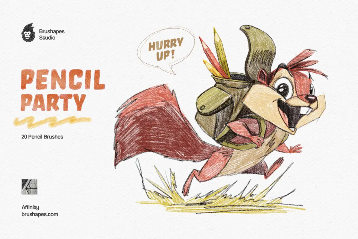 Pencil Party Affinity Brushes