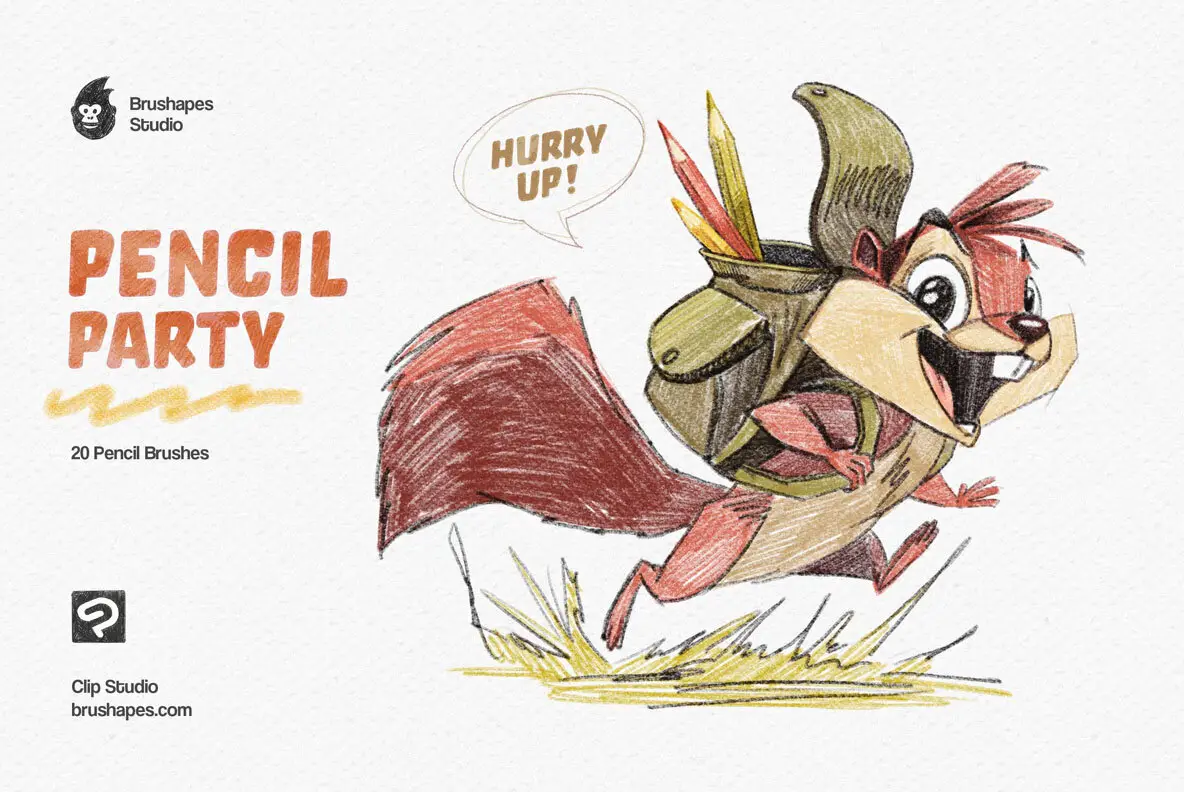 Pencil Party Clip Studio Brushes