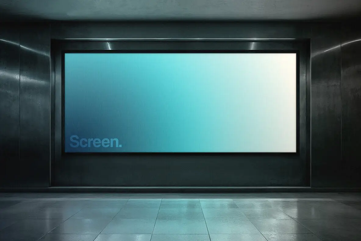 Metal Panels Screen Mockup
