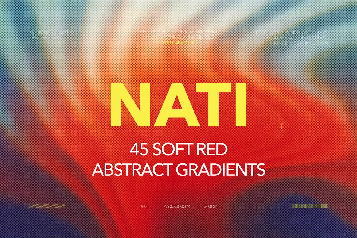 Nati Soft Red Abstract Gradients