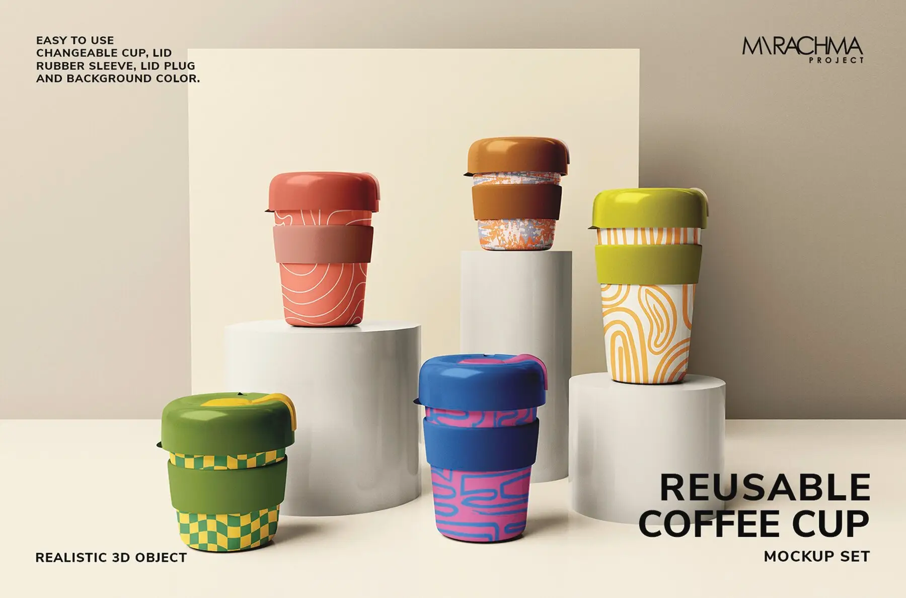 Reusable Coffee Cup Mockups
