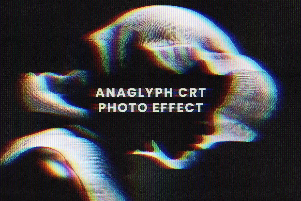 Anaglyph CRT Photo Effect
