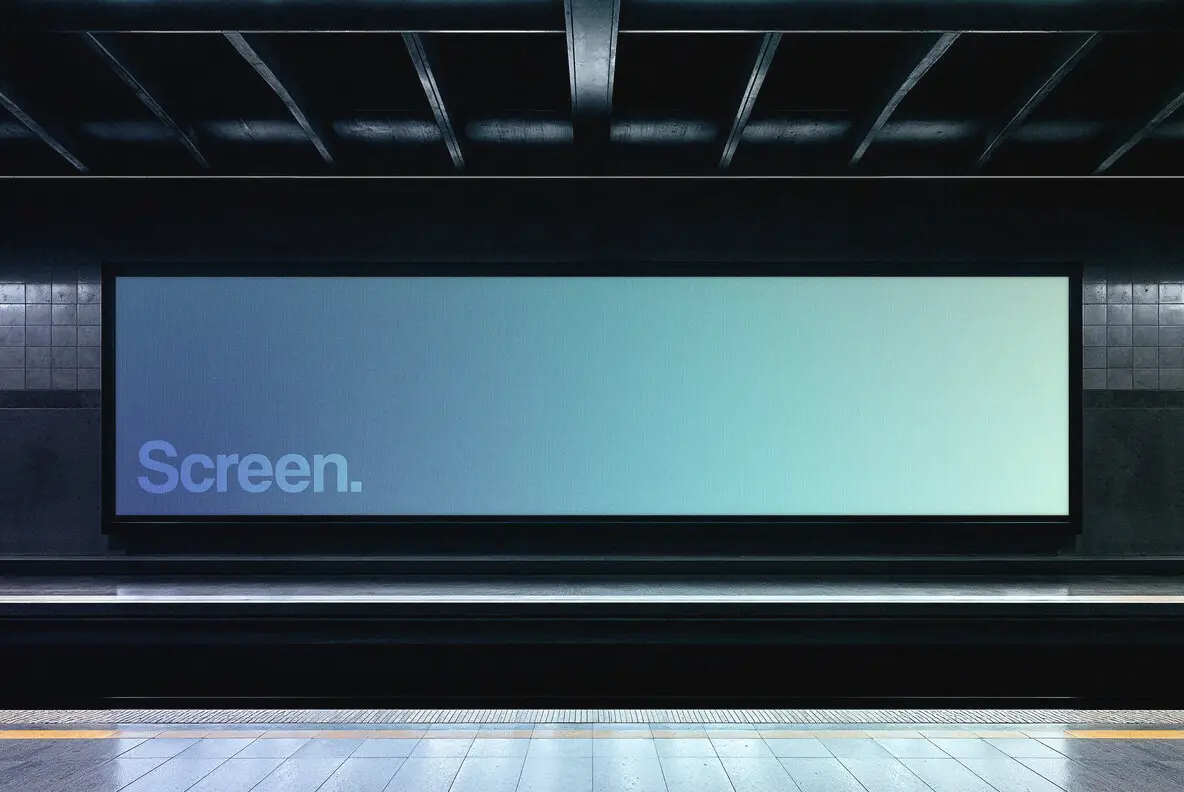 Subway Screen Mockup