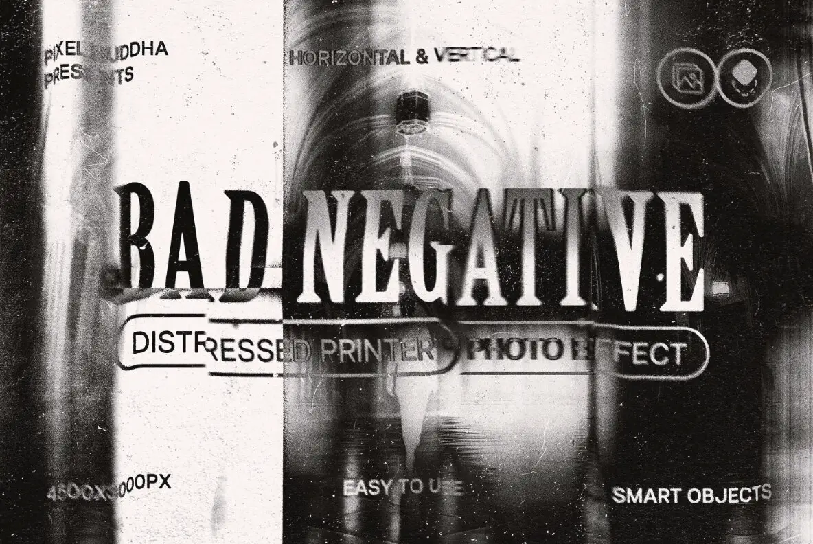 Negative Printer Photo Effect