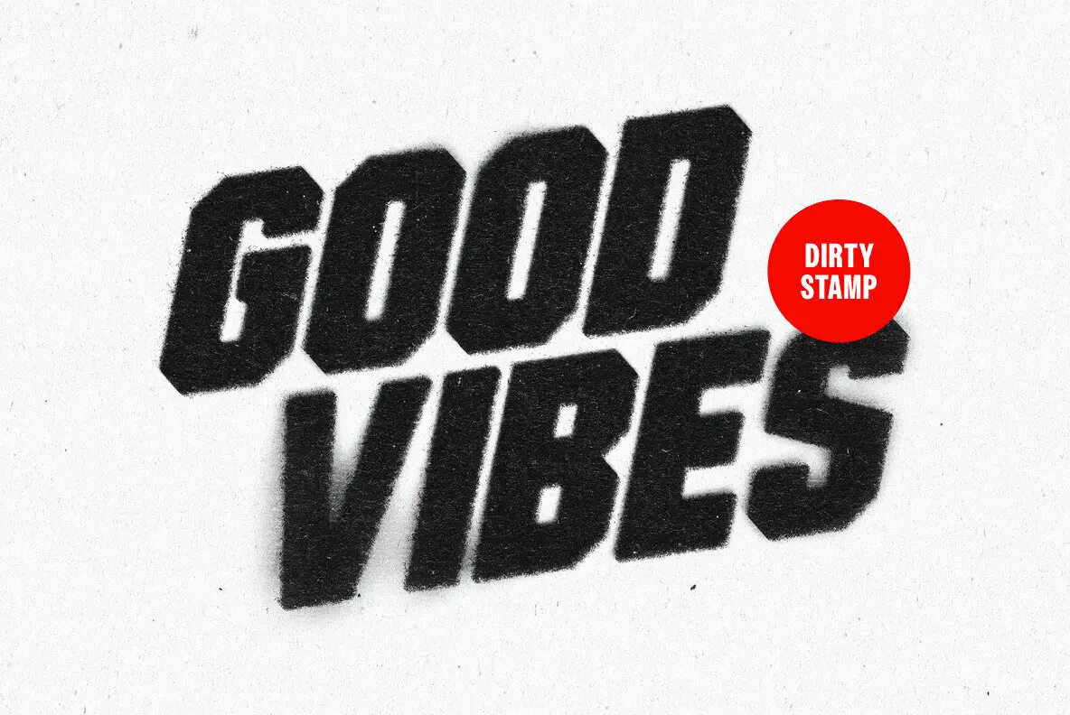 Dirty Stamp Text and Logo Effect