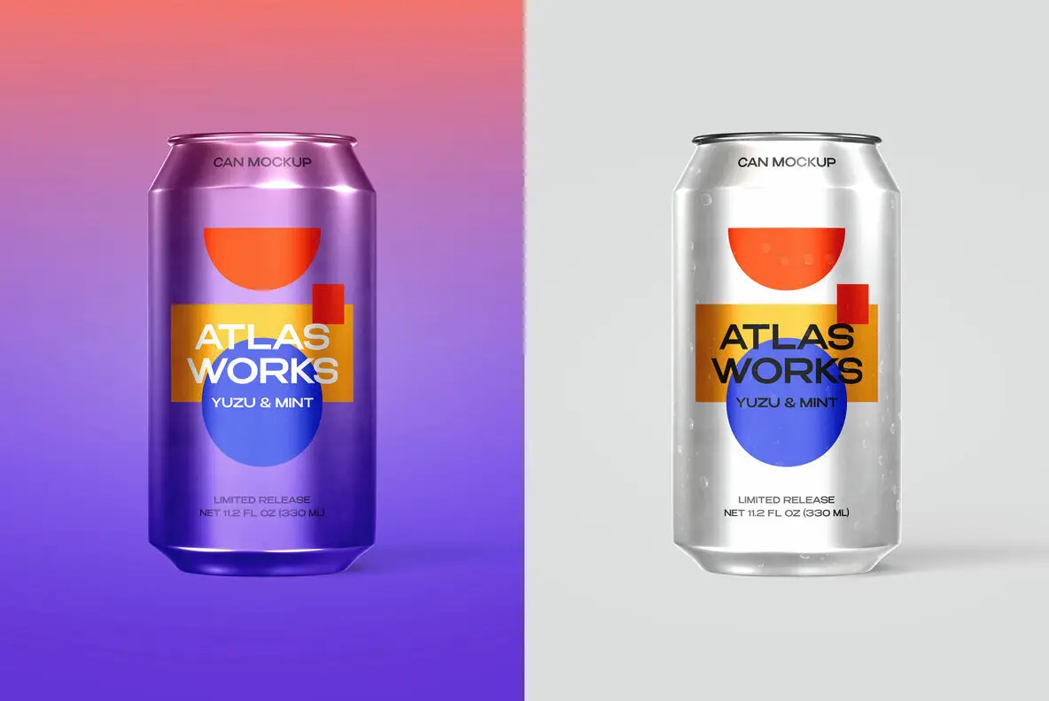 330ml Can Mockup