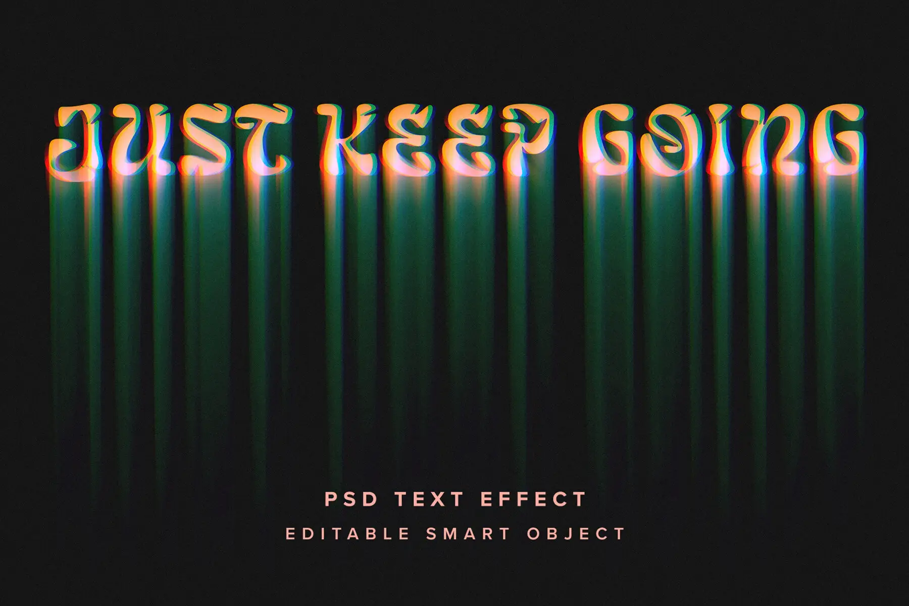 Melting Text Effect Mockup